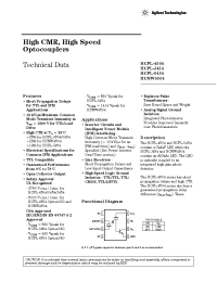 Datasheet HCPL-4504 производства Agilent